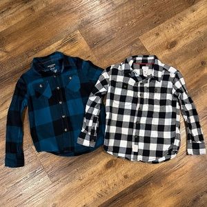Bundle of flannel shirts